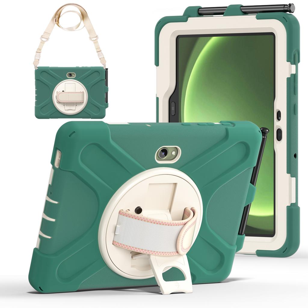 For Samsung Galaxy Tab Active5 Pro X350/X356B/Active Pro T540/T545/T547/Active4 Pro T630/T636 Kickstand Case Cover with Shoulder Strap