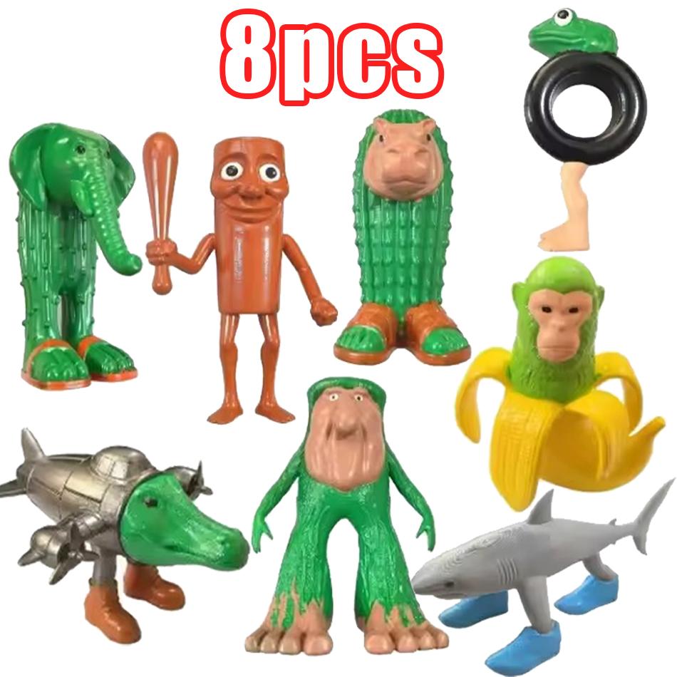 İtalyan Beyin Çürümesi Sahur Figürü Oyuncak Tralalero Tralala Figürleri Bombardino Timsah Şempanze Bananini Model Dekor Bebek Hediye