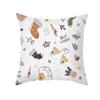 Christmas Pillow Case Small Animal Print Peach Skin Pillow Case Home Pillow Sofa Cushion