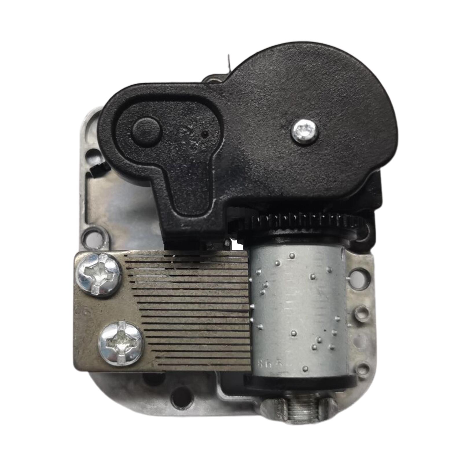 Mechanical DIY Windup Music Box Movement Silver Iron Hand Cranking Mini Musical Mechanism for Birthday Celebration серебряный