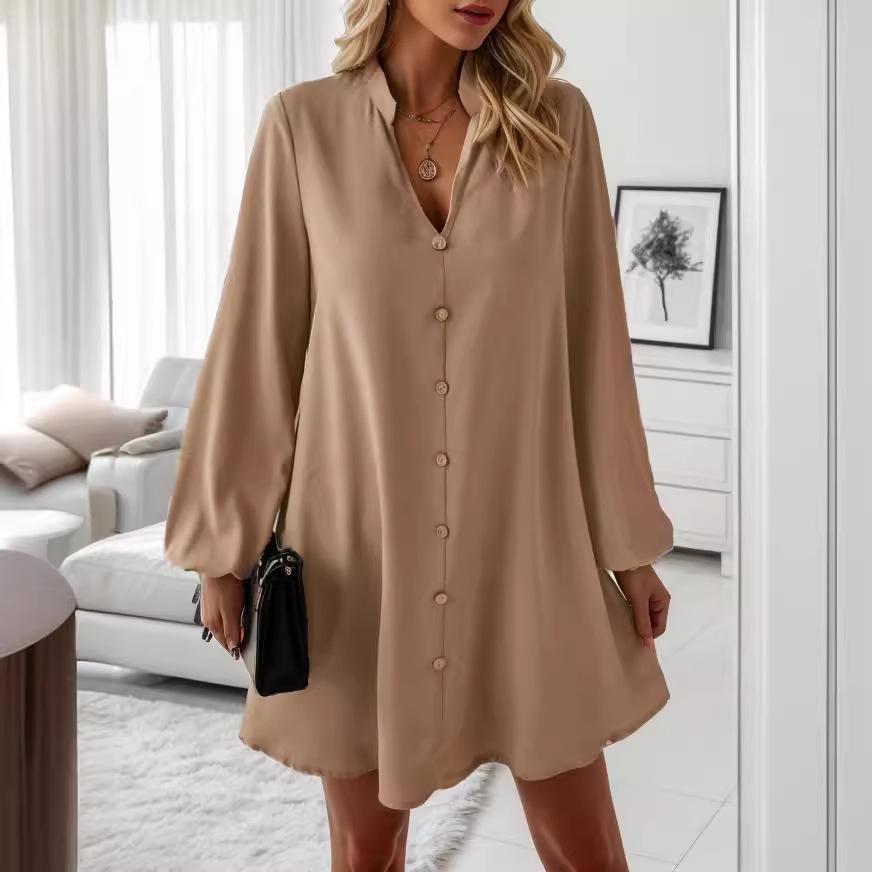 New European and American long sleeved dress