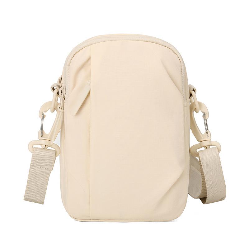 Lightweight Multifunctional Mobile Phone Bag Solid Color Shoulder Bag Crossbody Bag Commuter Nylon Bag