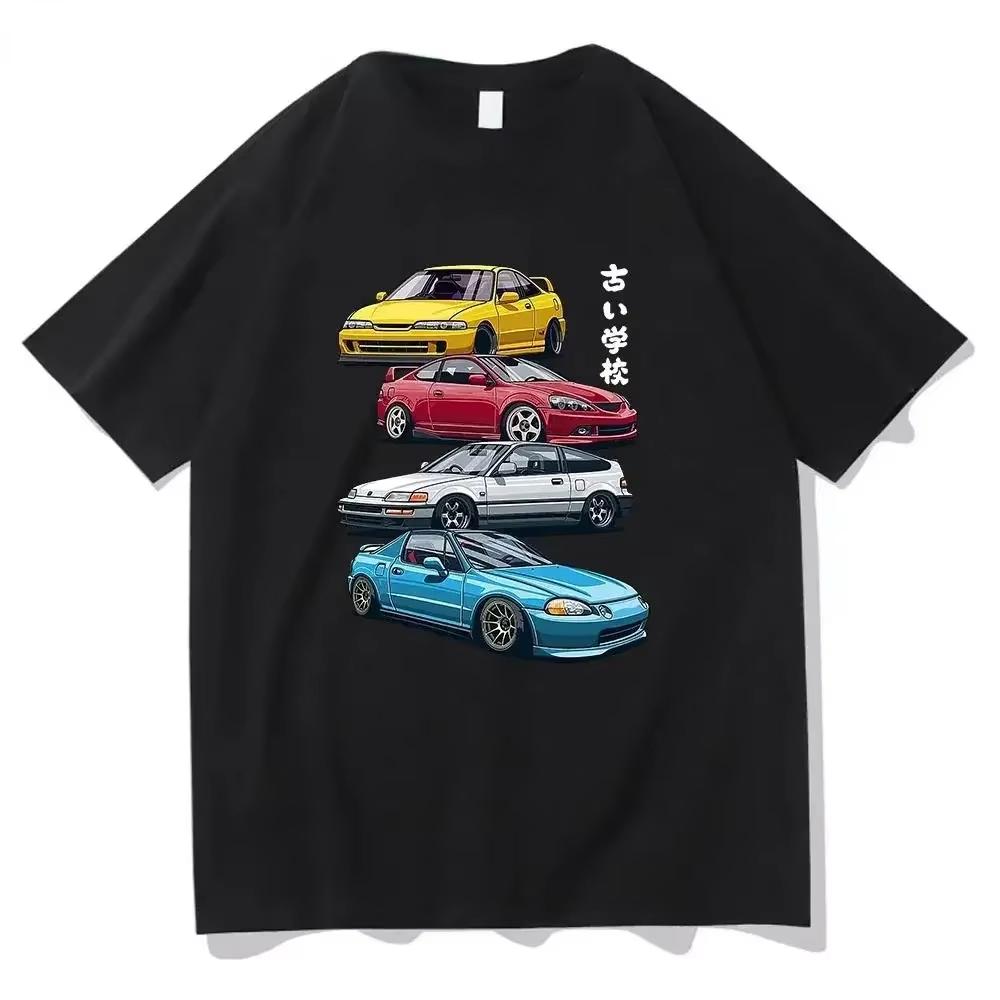 Initial D T Shirt Japanese Anime Graphic Funny Harajuku Unisexga T Shirt Fashion Casual Short Sleeve T Shirt Unisex Clothes