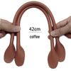 PU Leather Bag Strap with Core Stitching and Oiled Edges - Hand-Sewable Leather Handles and Accessories