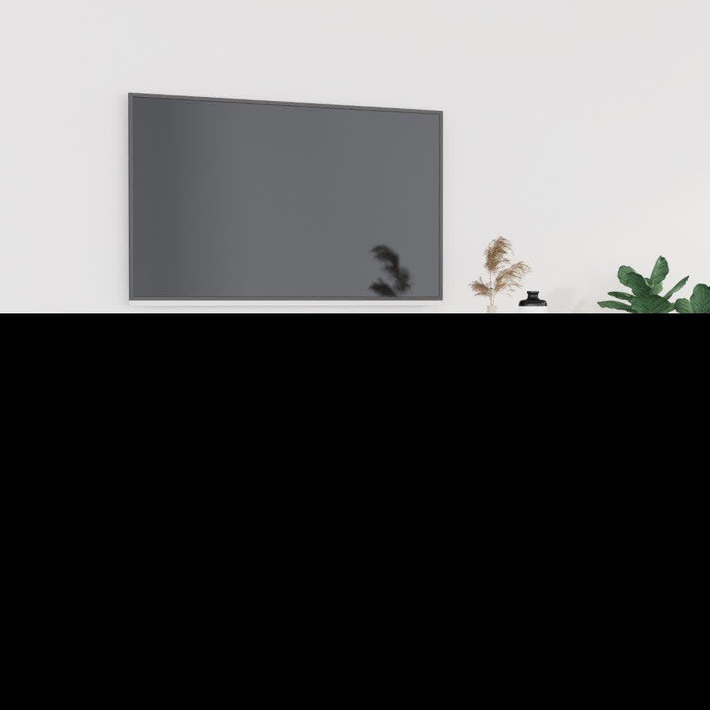 TV Cabinet Concrete Grey 102 X 35 X 45 Cm Wood Based Material