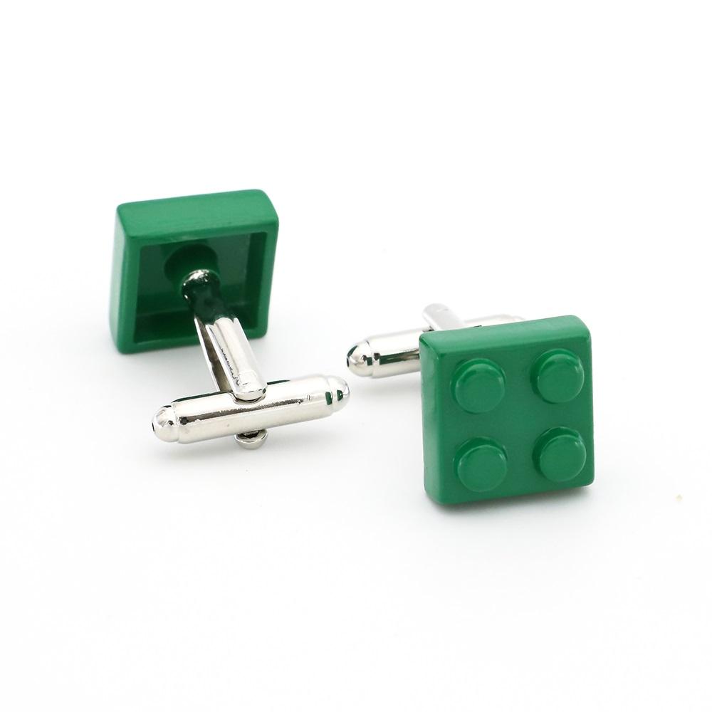 Gemelli Blocco Design Mattoncini Multicolore Blu Rosso Nero 9 Opzioni di Colore Rame Novità Gemelli Grossista Dettaglio
