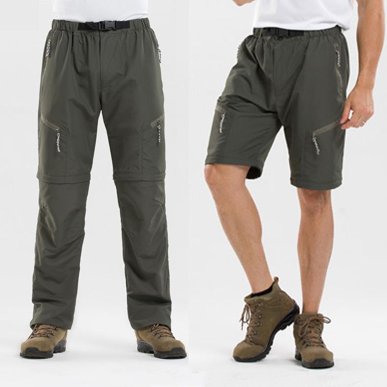 Men Quick Dry Outdoor Pants Removable Summer Breathable Pant