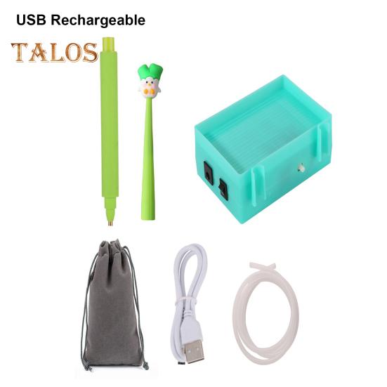 Elektryczny diamentowy długopis do malowania artystycznego Zestawy diamentowych długopisów do malowania próżniowego Akcesoria do malowania diamentowego Długopis do ładowania diamentowego narzędzia artystycznego z tacką do przechowywania