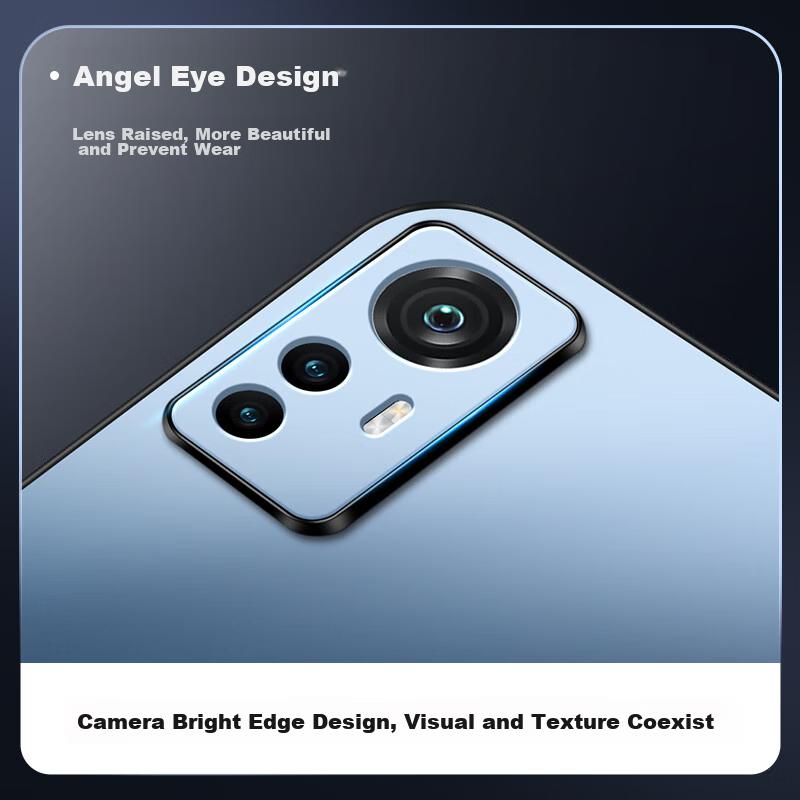 Redmi K50 Ultra Phone Case, AG Frosted Lens Full Protection, K50 Champion Edition Simple WoAnd Outer, Sapphire Blue
