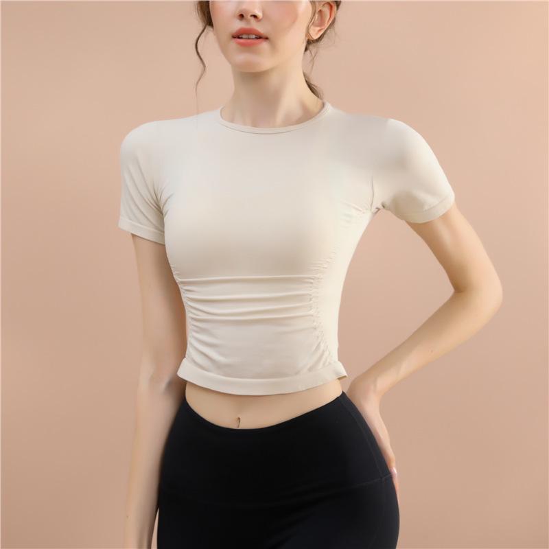 

Women s Slim Fit Quick-Dry Yoga and Sports T-Shirts - Breathable Summer Short-Sleeve. Small білий