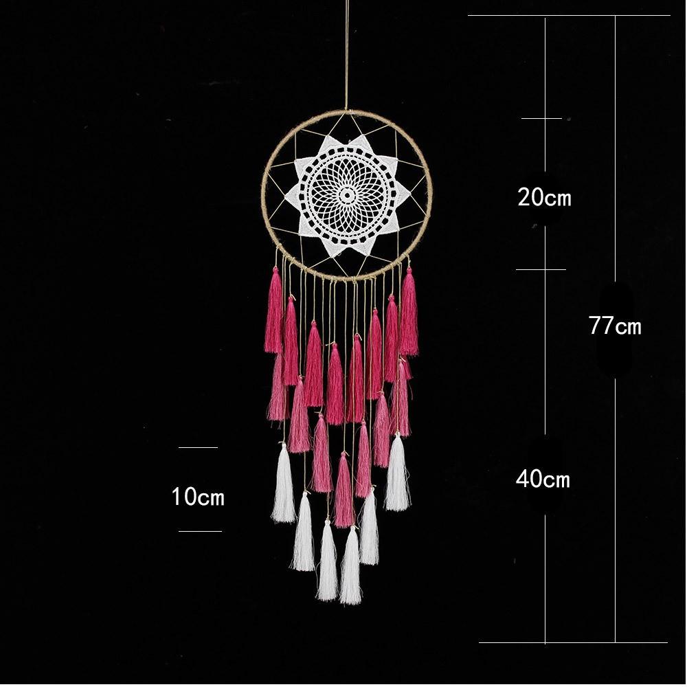 Lace Hand Woven Dream Catcher Net, Silky Nylon Tassel Dream Catcher Net, Home Wall Decoration Dream Catcher Net