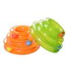 Three Levels Intelligence Toy for Cat Funny Cat Tower Puzzle Candy Color Grind Claws Amusement Ball Training Amusement Plate