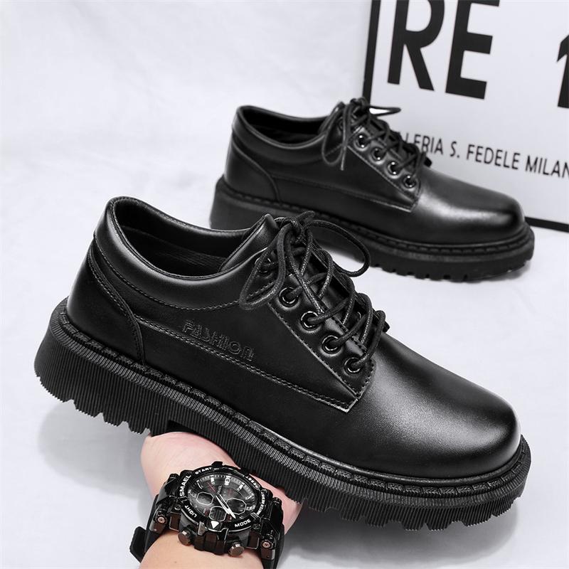 Leather Men Casual Shoes Breathable Handmade Mens Business Shoes Classic Black Shoes Flats Men Dress Shoes Moccasins