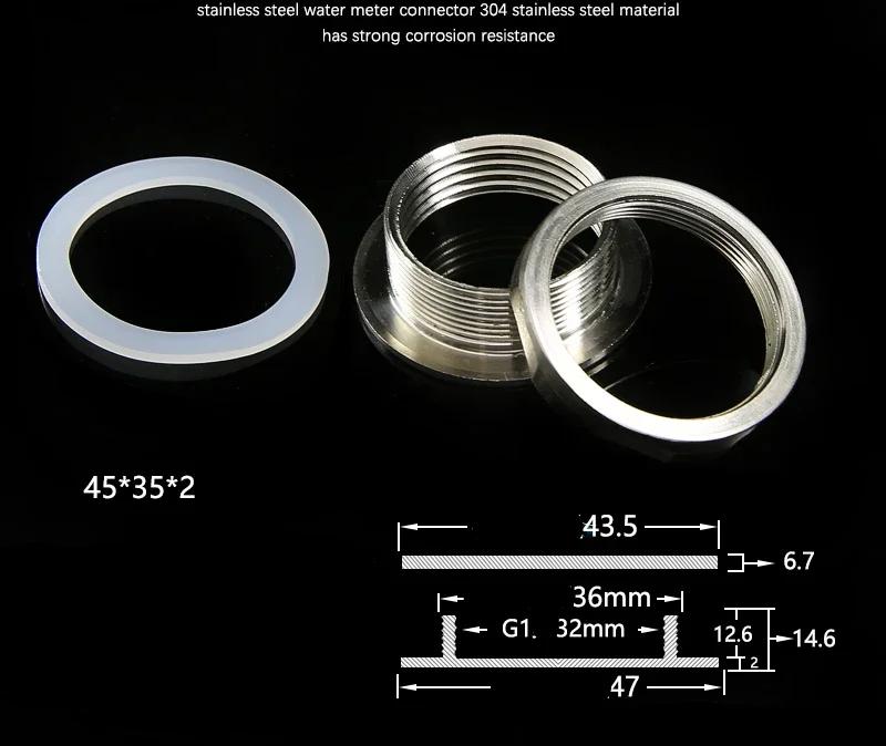3/4”1"1.2"1.5"2 Zoll Edelstahl Rohrfitting Wassertank Loch Ablaufanschluss Wassereimer Wasserturm Verbindung