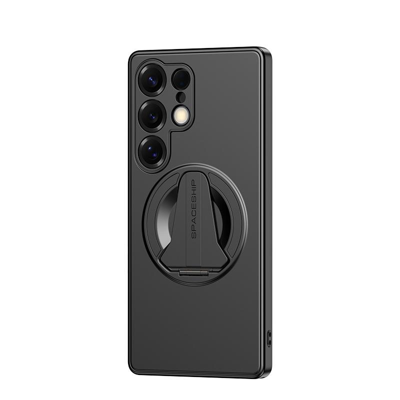 KEYSION Magnetic Phone Case for Samsung S26 Ultra 5G Metal Paint TPU+PC Upright Kickstand Shockproof Cover for Galaxy S26+ Plus