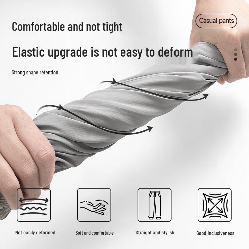 JEEP SPIRIT Men's Quick-Dry Breathable Cuffed Cargo Pants