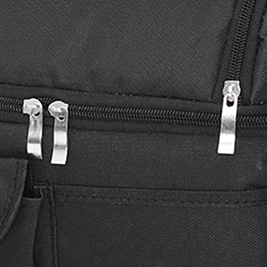 Przenośna Torba Izolacyjna Dwuwarstwowa Duża Pojemność Pogrubiona Tkanina Oxford Ręczna Torba Piknikowa na Kemping Czarna