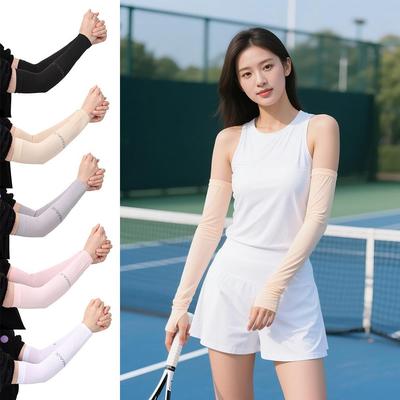 Breathable Cycling Sun Protection Arm Muffs Summer Cooling Fishing Running Sleeves