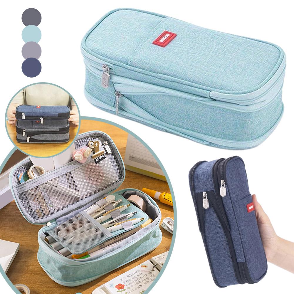 School Pencil Case for Girls, Large Capacity, Dirt-resistant, for Teenagers, for Students.