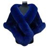 Make imitation leather coat women's long imitation mink hair new imitation fox fur collar shawl