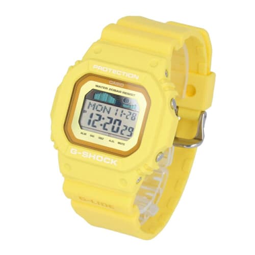 

CASIO G-SHOCK G-LIDE 5600 SERIES Men s Digital Watch with Tide Graph, Yellow, GLX-5600RT-9