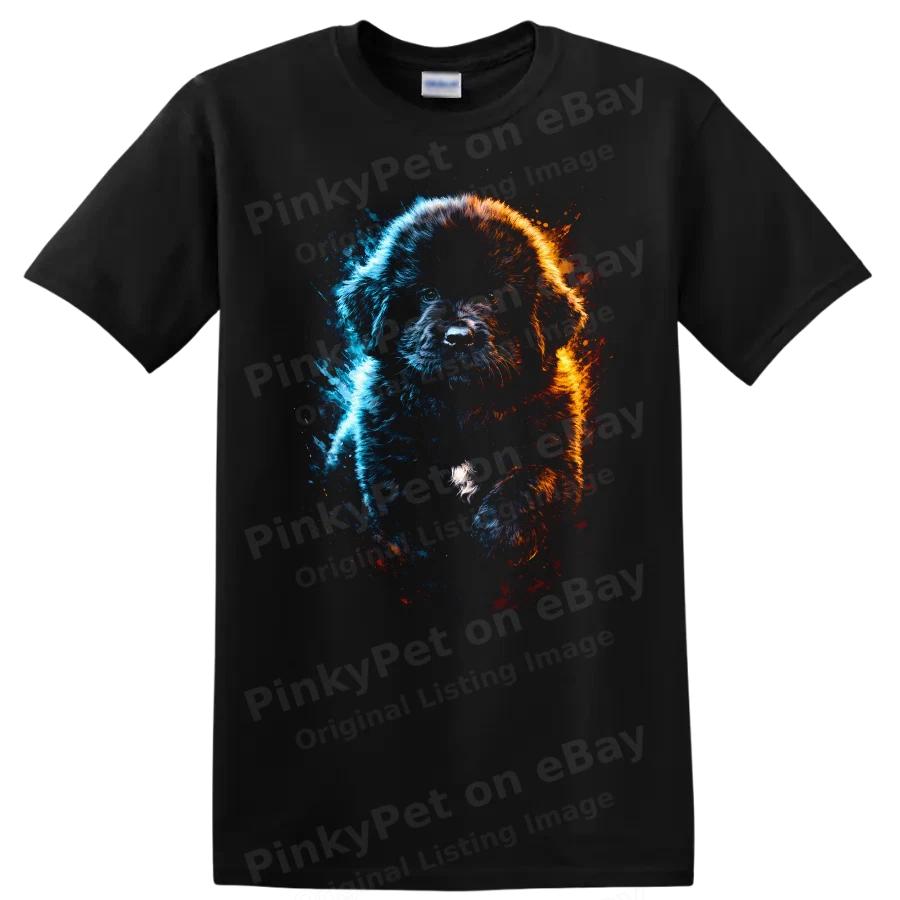 Dog Artwork Print T Shirt Cute Puppy Design Cool Graphic Tee