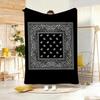 chubby Ppaisley pattern Throw Lightweight g Flannel Blanket Soft Skinfriendly for Summer Cooling