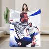 Kanes Fußball Soccer Fleece Decke Lustige Überwurfdecken für Zuhause cm Plüsch Dünne Steppdecke