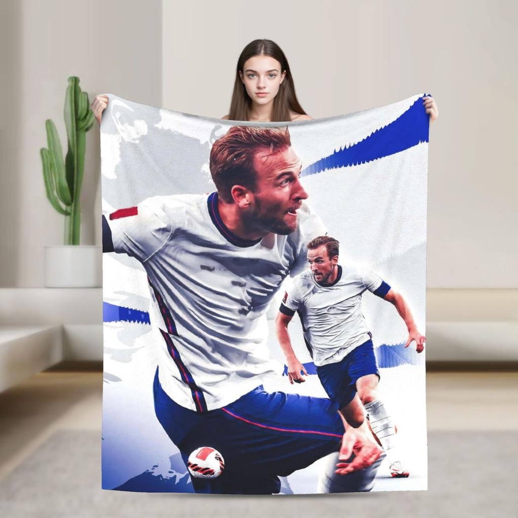Kanes Fußball Soccer Fleece Decke Lustige Überwurfdecken für Zuhause cm Plüsch Dünne Steppdecke