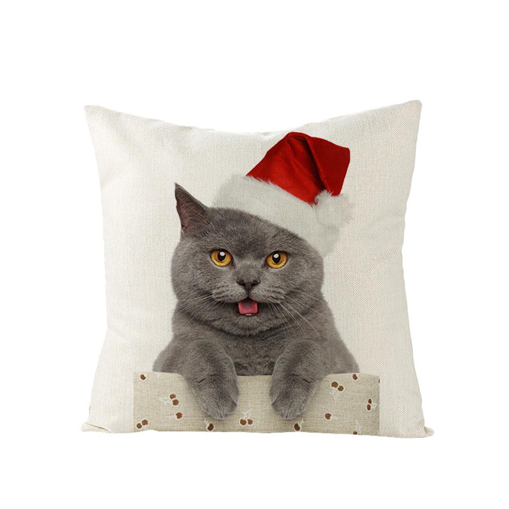 Christmas Pillowcase, 18X18 Inches, Suitable For Living Room, Bedroom, Christmas Decoration (Without Pillow Core)