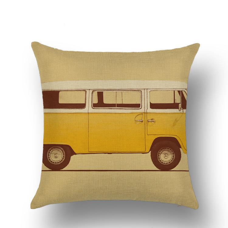 Nordic Style Cartoon Geometric Linen Pillowcase Modern Fashion Taste Sofa Car Cushion Pillowcase