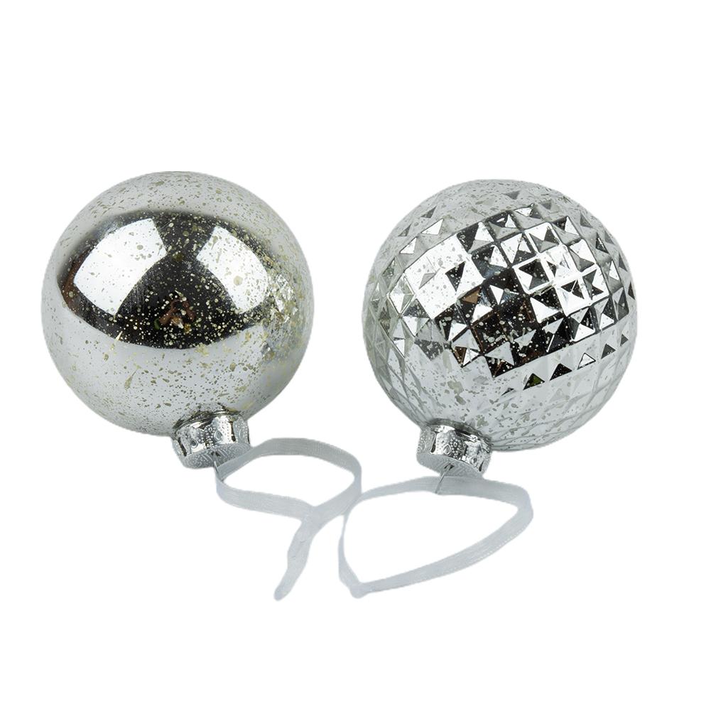 Stylish Ball Ornaments for Christmas Tree Decor 4PCS 10cm for Party