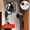 180° drehbare Helm-Wandhalterung - 2-in-1 mit Haken, Edelstahl/Aluminium, 3 Farben (Schwarz/Grau/Weiß) | Startseite/Motorrad