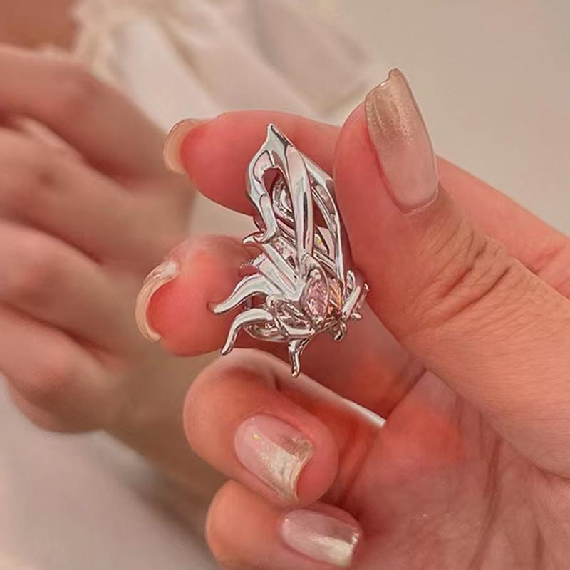 

Клипсы-бабочки для непроколотых ушей, Нишевый дизайн, Холодный стиль, Серьги-крючки Individual Packaging