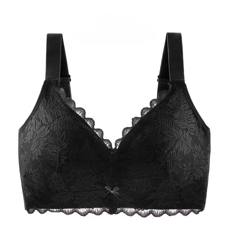 Sutien anti-lăsare pentru busturi mari Sutien pentru femei Stil cupă subțire pentru Suport Confort Sutien Sexy din Dantela Dimensiuni Mari