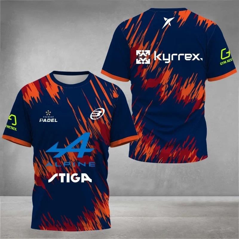 

Men s striped Impressionist Tenis training jersey, respiravel Padel Tenis Manga Curta T-shirt, fitness set 6XL