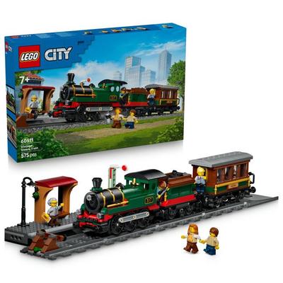 LEGO City 60511 Le Train À Vapeur Rétro - Jouet Garçon Ou Fille Dès 7 Ans - Maquette STEM