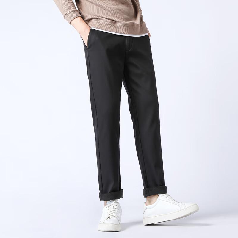 Fengxiao Men's Anti-Wrinkle Business Casual Trousers