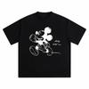 Cute Mickey Shortsleeved Tshirt Unisexs and Womens Summer New Heavy Cotton Couple Street Fashion Top