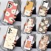 Kawaii Cute Bears Korean Phone Case For Samsung Galaxy S25 S23 S30 S8 S21 S20 FE S24 S22 Note 10 20 Plus Lite Ultra