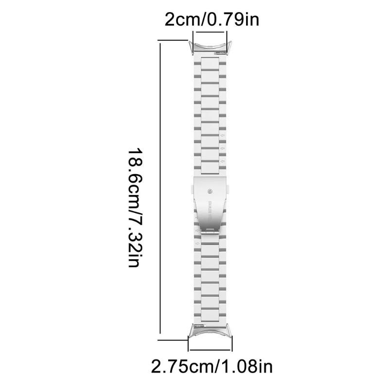 Edelstahlarmband für Google Pixel Watch 3 41mm 45mm Metall Verstellbar Lückenloses Uhrenarmband
