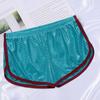 Men Underwear Solid Color U Convex Low Waist Elastic Breathable Underpants Loose Mesh Boxers Panties Casual Sport Shorts for Indoor