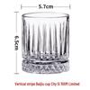 Vertical Stripe Whiskey & Wine Tasting Glasses