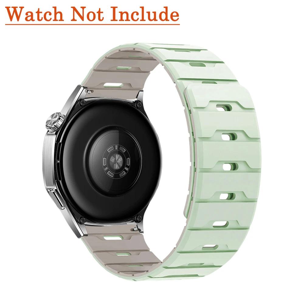 18mm 20mm 22mm Silicone Strap for Huawei Watch GT6 GT5 6Pro GT4 46mm Magnetic Band for Samsung Galaxy Watch 7 6 5 4 Classic 5Pro
