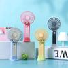 2026 Rechargeable Handheld Mini Fan with USB and Three-Speed Base - Customizable Logo Gift