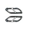 Für Mercedes Benz GLC Klasse X254 2023-UP GLC260 GLC300 AMG Heckstoßstange Auspuffabdeckung Zierleiste Schalldämpfer Vierfach-Endrohr Luftauslass Lüftungsgitterrahmen