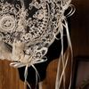 Vintage Bridal Headband French Lace Bridal Headpiece Elegant Bridal Veil  Bridal Event