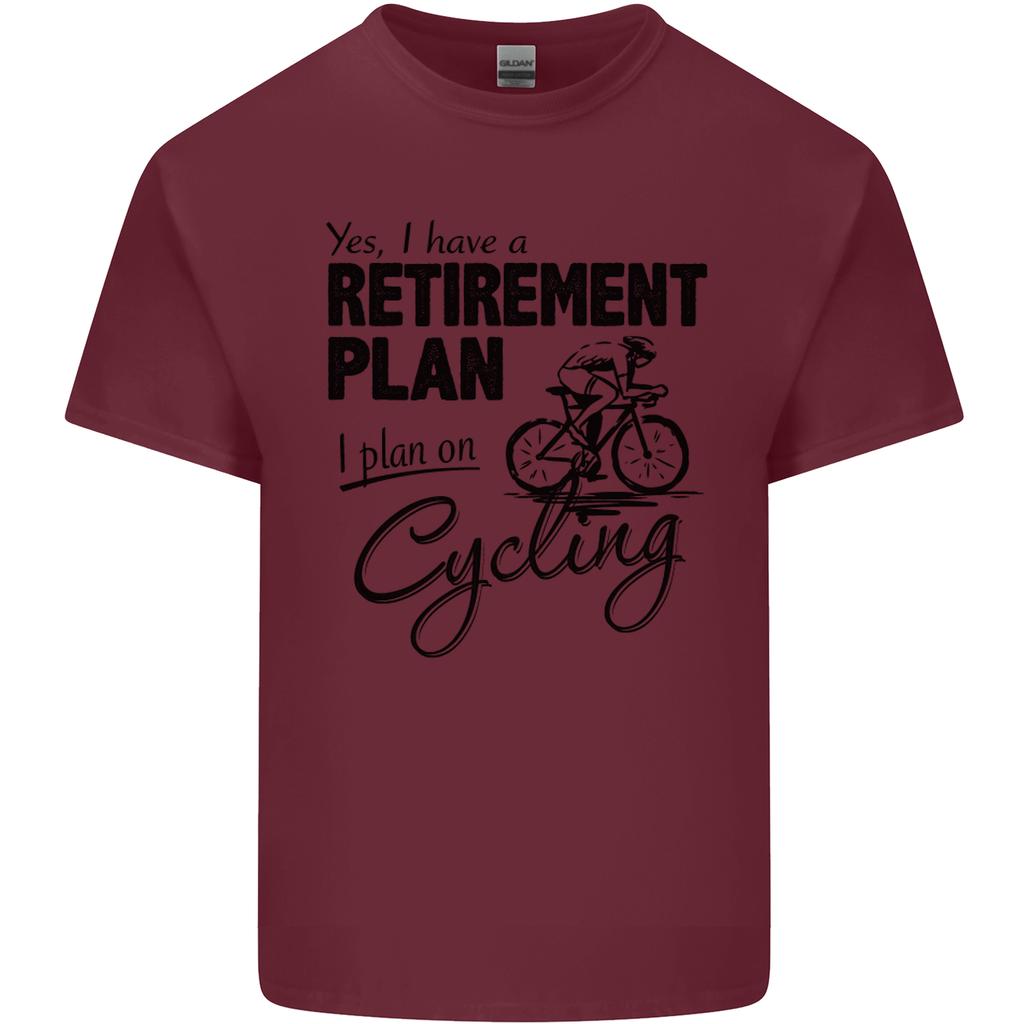 Cycling RetireUnisext Plan Cyclist Bicycle Unisexs Light Cotton TShirt
