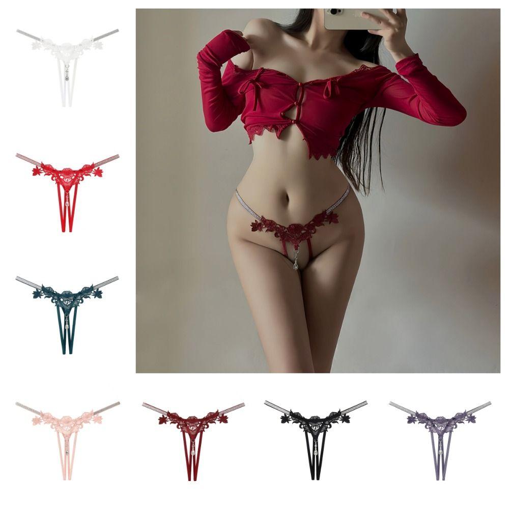 Underpants Sexy Hollow Out Thongs Elastic Ice Silk Panties Passion Sexy G Strings Underwear