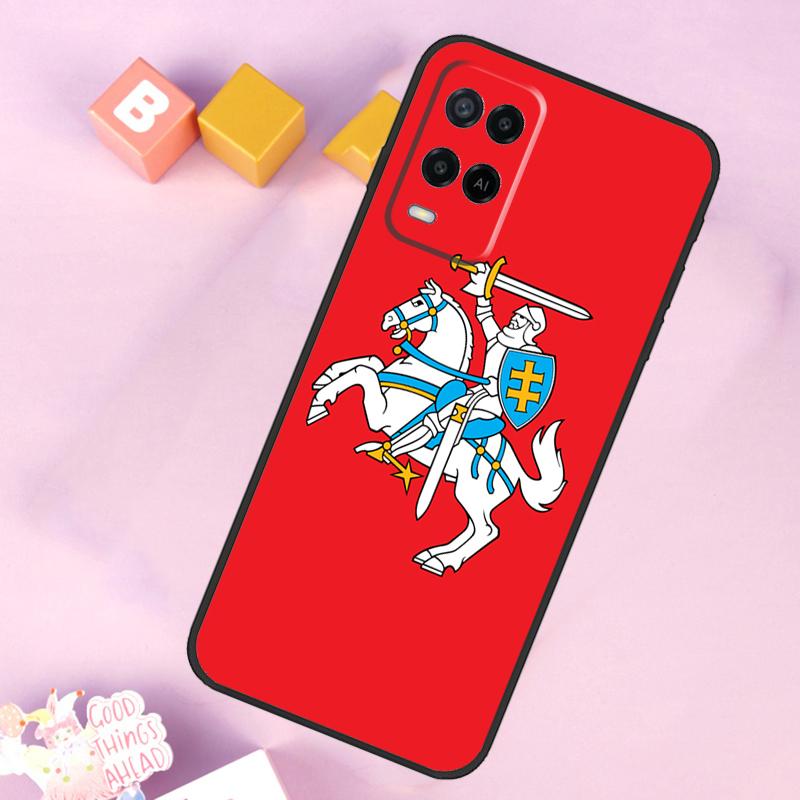 Lithuania Flag Case For Oppo A98 A78 A18 A38 A58 A74 A94 A54 A15 A17 A57 A6 A5 Pro A16 A76 A96 A40 A60 A80